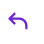 Return icon (purple backwards-facing arrow)