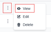 More options menu with the View option highlighted