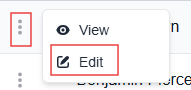 More options menu with the Edit option highlighted