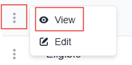 More options menu with the View option highlighted