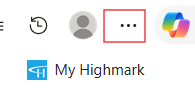 three dots highlighted in upper right hand corner of the page 
