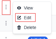 More options menu with the edit option highlighted