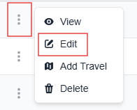 More options menu with the Edit option highlighted