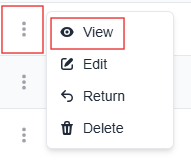 More options menu with the View option highlighted