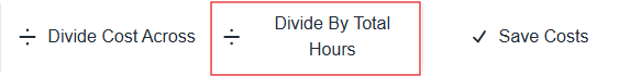 Divide by total hours button highlighted