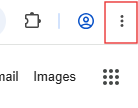 three dots in upper right hand corner of page