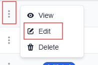 More options menu with the Edit option highlighted